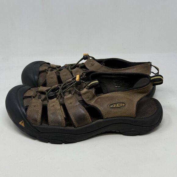 Keen Newport H2 Fisherman Sandals Mens 11 Brown Leather Hiking Waterproof Shoes main image 12